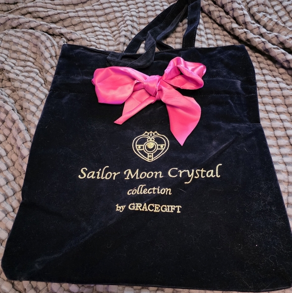 Grace Handbags - Grace Elegant Black and Pink Tote Bag